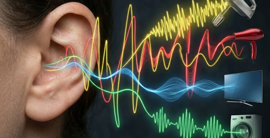 Domácí spotřebiče ovlivňují denně náš sluch.