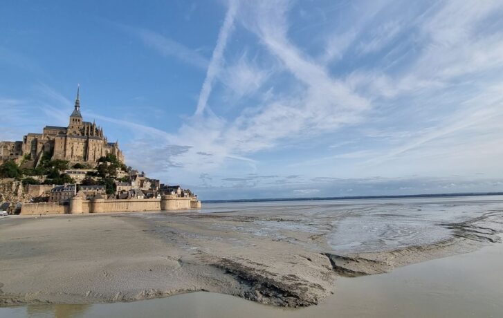 Pohled na Mont-Saint-Michel.