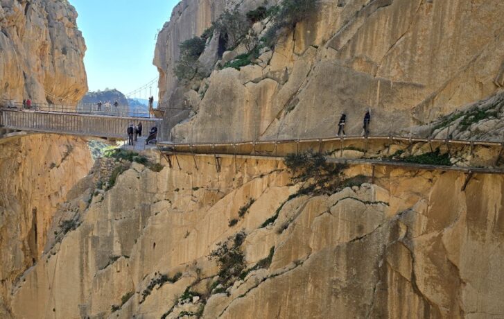 Stezka Caminito del Rey v Andalusii.
