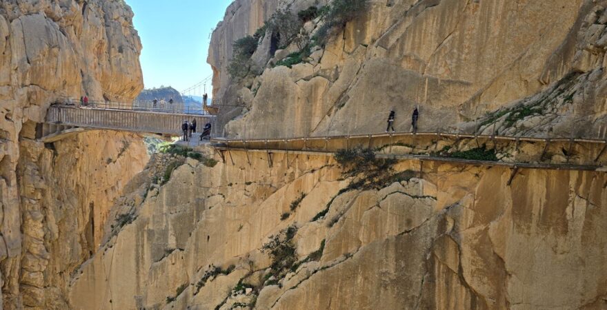 Stezka Caminito del Rey v Andalusii.